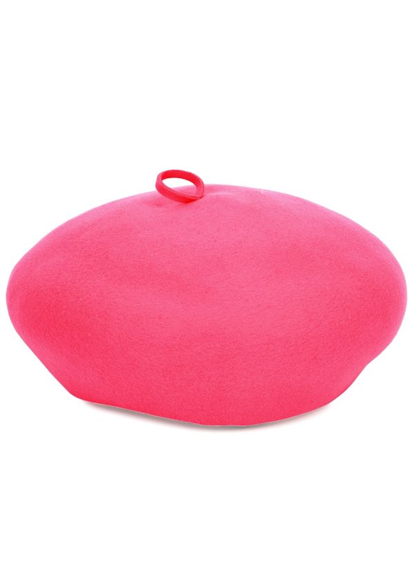 Eugenia Kim Faye Pink Wool Felt Beret - One Size