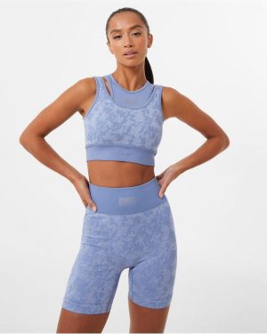 Everlast Double Layer Sports Bra - Blue
