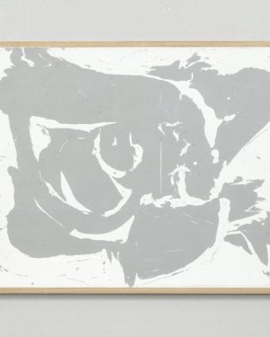 Expressive Abstract Painting By Johan Söderström, 84 X 64Cm, #301 Clogs