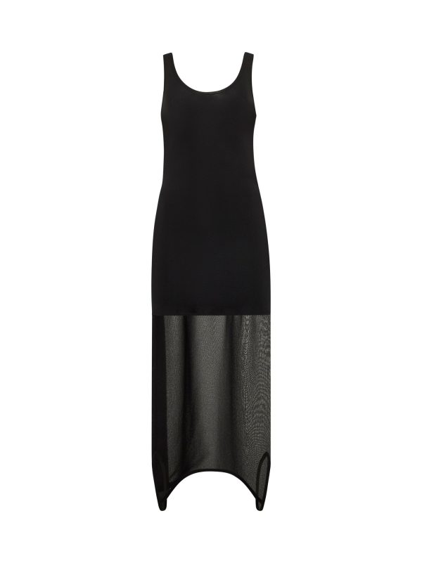 FENDI | Black knit asymmetric dress | Women | 40