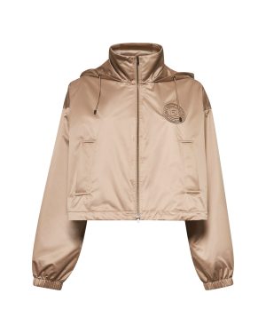 FENDI LEISUREWEAR | Beige technical fabric windbreaker | Women | S
