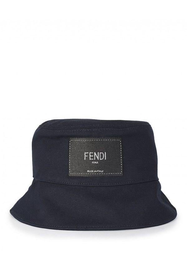 FENDI PATCH BUCKET HAT Size: M, colour: BLUE
