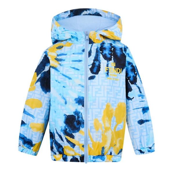 FENDI Tie-Dye Windbreaker Juniors - White