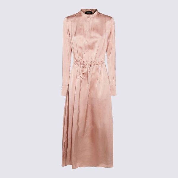 Fabiana Filippi Pink Viscose Maxi Dress