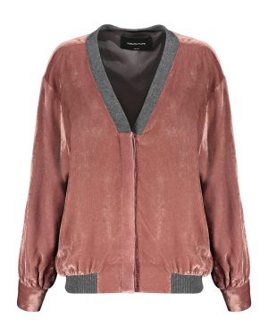 Fabiana Filippi Velvet Bomber Jacket
