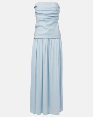 Faithfull Hedy strapless linen maxi dress