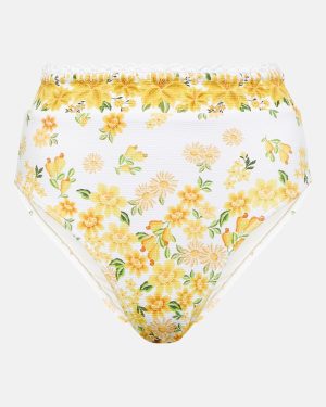 Farm Rio Azaleia floral printed bikini bottoms