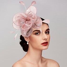 Fascinators Net Tea Party Horse Race Ladies Day Melbourne Cup Handmade With Floral Headpiece Headwear dress to impress Race Day Dress 2025
