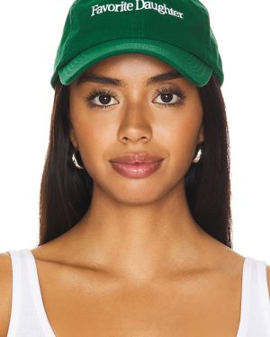 Favorite Daughter Classic Logo Baseball Hat in Green.