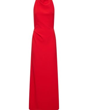 Faye Backless Matte Crepe Long Dress