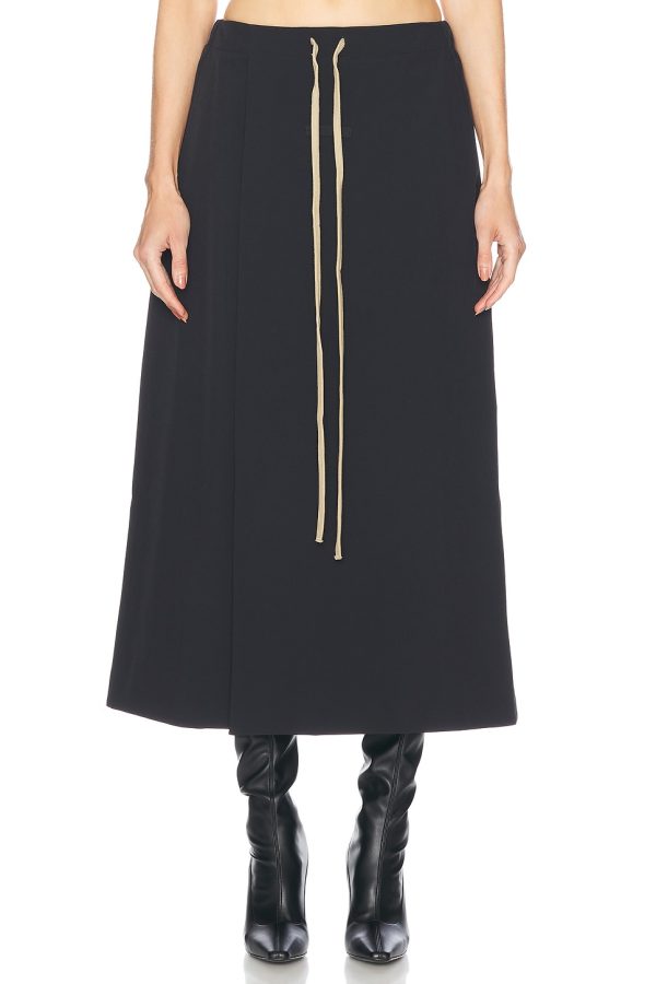 Fear of God ESSENTIALS Wrap Skirt in Black - Black. Size S (also in XS).