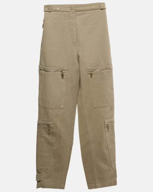 Fendi Beige Cotton Drill Cargo Pants S