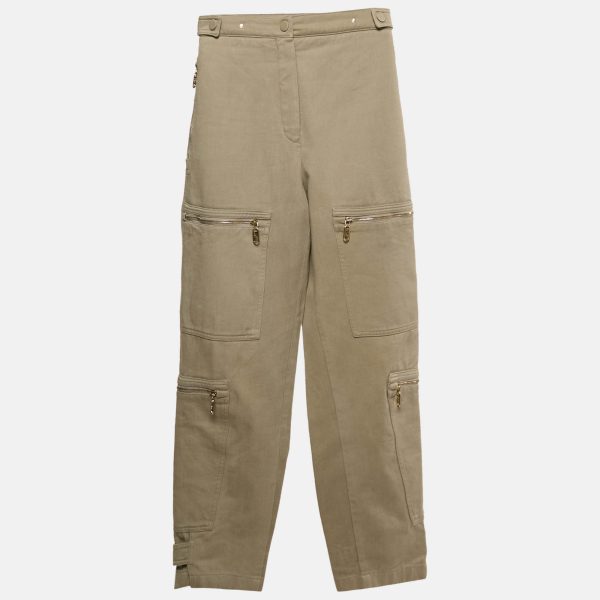 Fendi Beige Cotton Drill Cargo Pants S