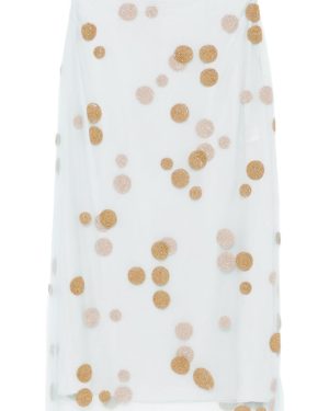 Fendi Embroidered Midi Skirt