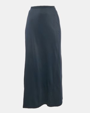 Fendi Navy Blue Jersey Tie-Up Detail Wrap Skirt M