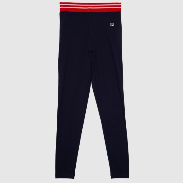 Fila Betina High Waist Leggings in Navy & Red