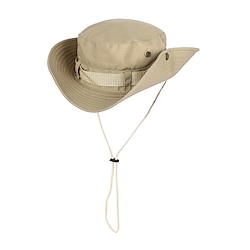 Fishing Sun Boonie Hat Waterproof Summer UV Protection Safari Cap Outdoor Wide Brim Hunting Hat Army Green Dark Green Khaki for Hunting Fishing Climbing Bucket Hat