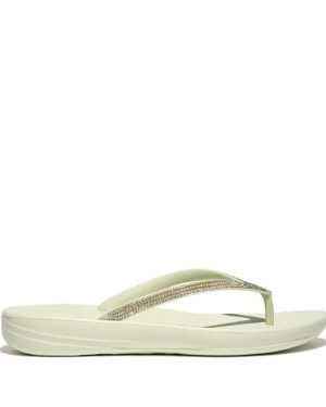 Fitflop IQushion Ombre Sparkle Flip-Flops - Green