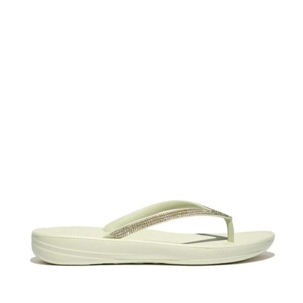Fitflop IQushion Ombre Sparkle Flip-Flops - Green