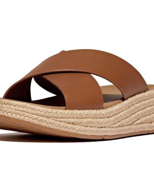 Fitflop Womens F-Mode Cross Wedge Sliders UK Size 8 (EU 42)