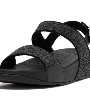 Fitflop Womens Lulu Glitter Wedge Sandals UK Size 8 (EU 42)
