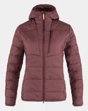Fjallraven Womens Keb Padded Hoodie Jacket - Aubergine
