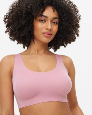 Flexform™ Pink Bonded Padded Crop Top