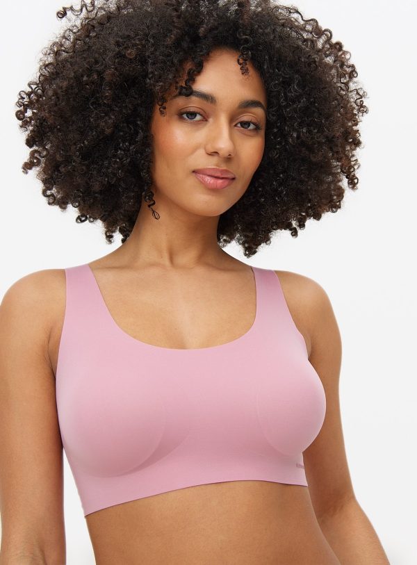 Flexform™ Pink Bonded Padded Crop Top