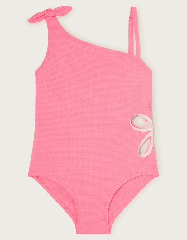 Floral Cut Out Swimsuit Pink