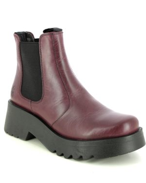 Fly London Medi Midland Purple Leather Womens Chelsea Boots P144789-002 in a Plain Leather in Size 41