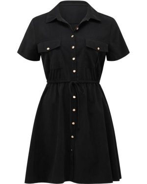 Forever New Avana Skater Shirt Dress - Black