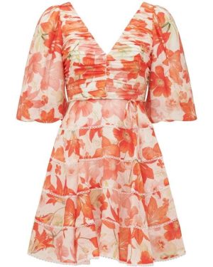 Forever New Cindy Tiered Floral Skater Dress - Multi