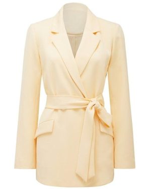 Forever New Daisy DB Belted Blazer - Beige