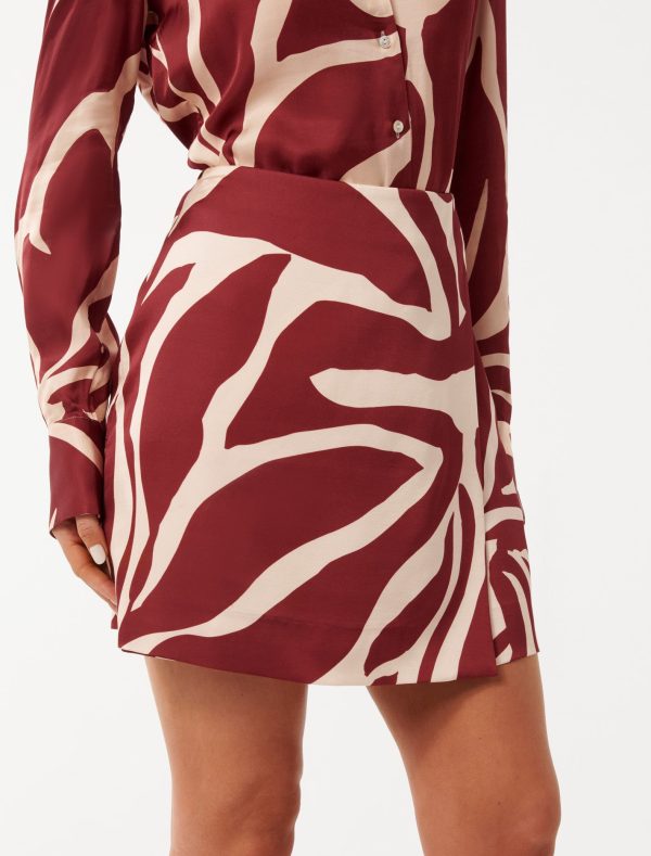 Forever New Women's Harvey Wrap Mini Skirt in Dark Drew Co-ord, Size 12 Main/Viscose