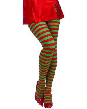 Forum Novelties Women Adult Christmas Striped Tights Costume Footwear