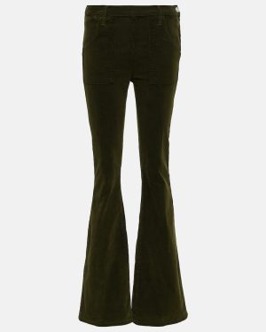 Frame Le Slim Palazzo high-rise corduroy flared pants