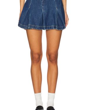 Free People Madison Ave Denim Mini Skirt in Blue. Size 25, 26, 27, 28, 29, 30, 31.