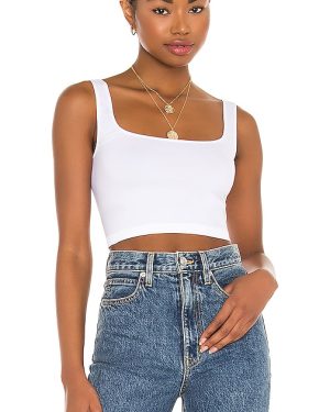 Free People Scoop Neck Crop Top in White. Size XS/S.