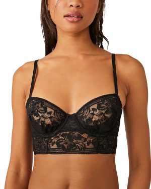 Free People Sorento Demi Lace Longline Underwire Bra