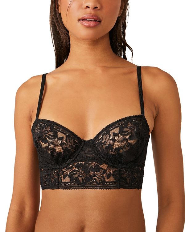 Free People Sorento Demi Lace Longline Underwire Bra