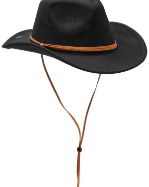 Free People Vineyard Felt Cowboy hat - Black
