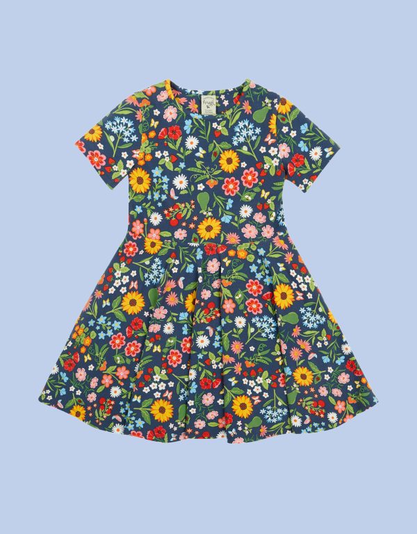 Frugi Sunshine Skater Dress Blue