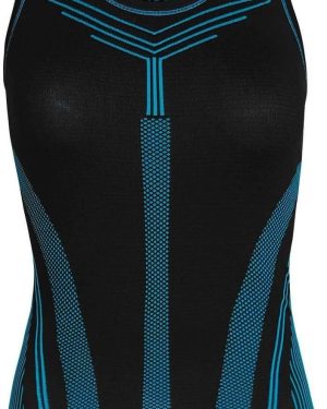 Funkier Vetica Functional Underwear-Tank Top Black/Blue XS/S