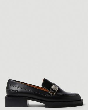 GANNI Leather Loafers - Woman Loafers Black Eu - 41