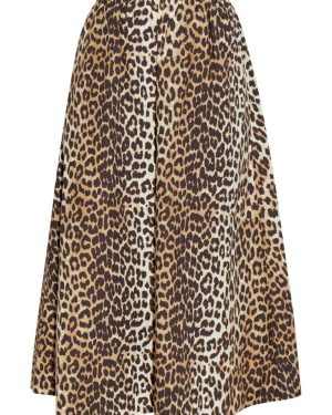 GANNI Organic Cotton Maxi Skirt