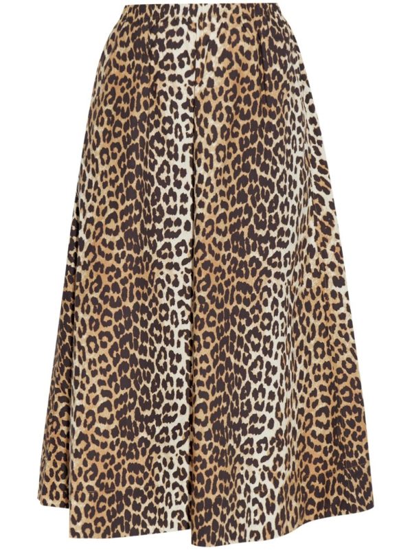GANNI Organic Cotton Maxi Skirt