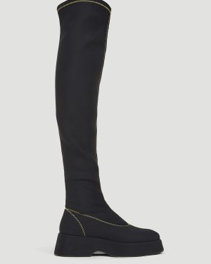 GANNI Retro Sock Boots - Woman Boots Black Eu - 38