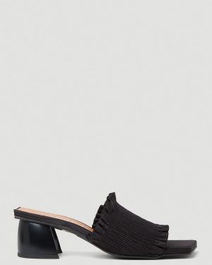 GANNI Smock Kitten Heel Mules - Woman Heels Black Eu - 37
