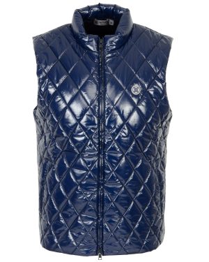 G/FORE Quilted Coated Nylon Wool Lined Puffer Vest