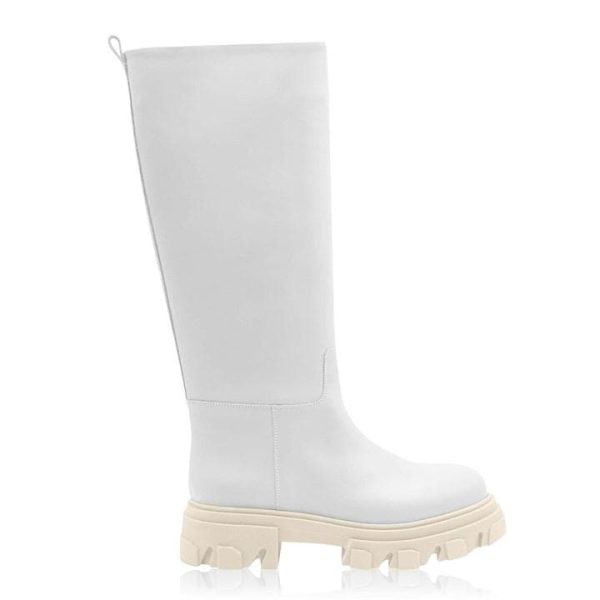 GIA BORGHINI X Pernille Teisbaek Perni 07 Combat Boots - White